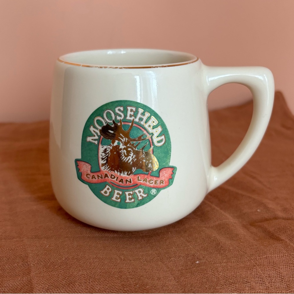 Vintage Moosehead Canadian Lager Beer Coffee Mug